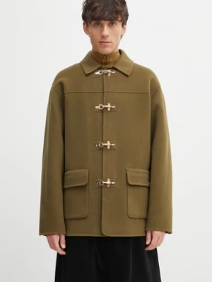 Drôle de Monsieur płaszcz z dodatkiem wełny La Veste Caban