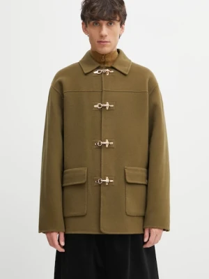 Drôle de Monsieur płaszcz z dodatkiem wełny La Veste Caban