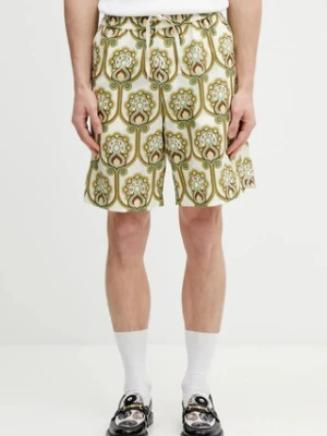 Drôle de Monsieur Short Tapisserie Florale Lin szorty z lnem męskie Drole de Monsieur