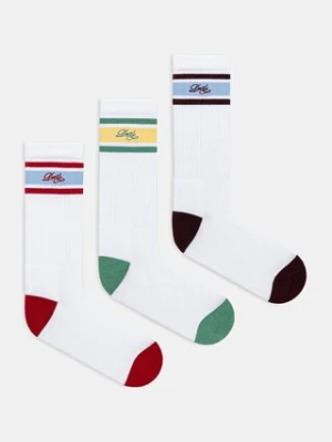 Drôle de Monsieur skarpetki La Chaussette DrUle RayEe 3-pack kolor biały I.SK118.CO024