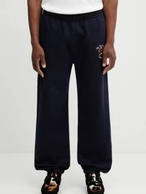 Drôle de Monsieur spodnie dresowe bawełniane Slogan Rose