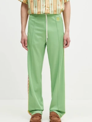 Drôle de Monsieur spodnie dresowe Le Track Pants Tresse męskie kolor zielony z aplikacją G-SP007-PL135-AV