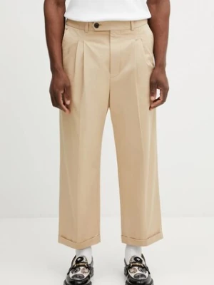 Drôle de Monsieur spodnie Pantalon Cropped a Plis