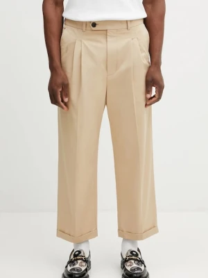 Drôle de Monsieur spodnie Pantalon Cropped a Plis