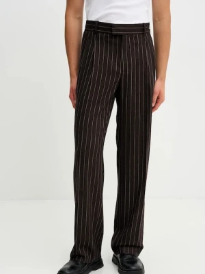 Drôle de Monsieur spodnie z dodatkiem wełny Le Pantalon Pinstripes
