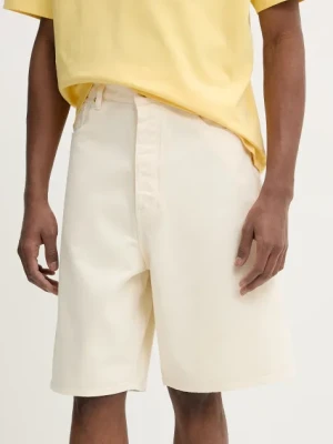 Drôle de Monsieur szorty bawełniane Le Short Baggy męskie kolor beżowy G-BS147-CO188-OW