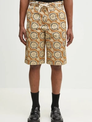 Drôle de Monsieur szorty bawełniane Le Short Workwear Paisley męskie kolor żółty G-BS155-CO189-MS