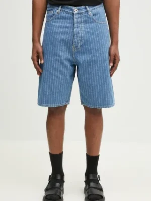 Drôle de Monsieur szorty jeansowe Le Short Baggy Rayures męskie kolor niebieski G-BS147-CO179-LBE