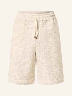 Drôle De Monsieur Szorty Tweedowe beige DRÔLE DE MONSIEUR