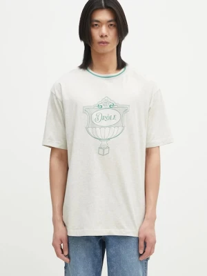 Drôle de Monsieur t-shirt bawełniany Le T-Shirt Drule Cup męski kolor szary z nadrukiem G-TS234-CO165-GY
