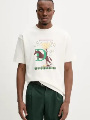 Drôle de Monsieur t-shirt bawełniany Le T-Shirt Polo męski kolor beżowy z nadrukiem G-TS241-CO199-OW