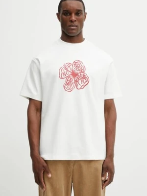 Drôle de Monsieur t-shirt bawełniany Slogan Hibiscus