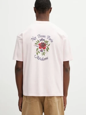 Drôle de Monsieur t-shirt bawełniany Slogan Rose