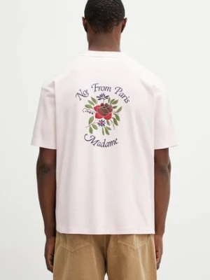 Drôle de Monsieur t-shirt bawełniany Slogan Rose