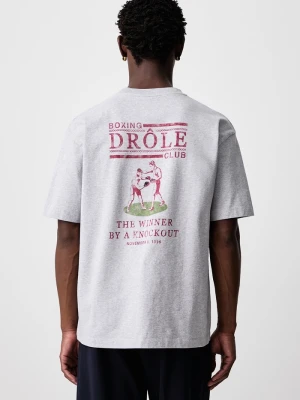 Drôle de Monsieur T-shirt męski bawełniany Drole de Monsieur szary