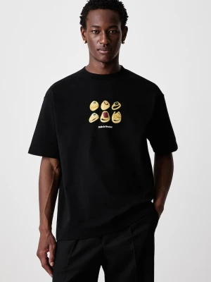 Drôle de Monsieur T-shirt męski bawełniany Rings Drole de Monsieur czarny