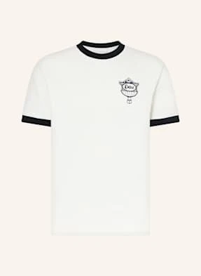 Zdjęcie produktu Drôle De Monsieur T-Shirt Z Materiału Pika weiss DRÔLE DE MONSIEUR