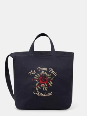 Drôle de Monsieur torba bawełniana Sac Tote Slogan Rose