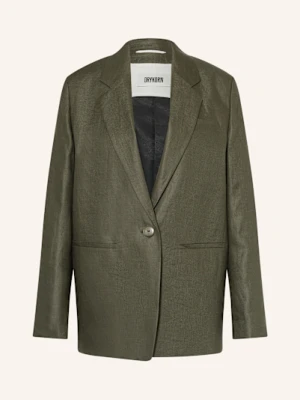 Drykorn Blezer Z Lnu Mowtie gruen
