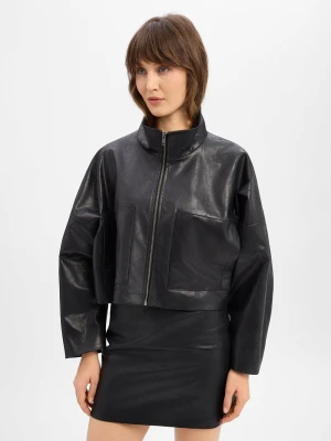Drykorn Damska kurtka ze sztucznej skóry - Elstow Kobiety czarny jednolity,