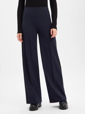 Drykorn Damskie spodnie materiałowe - Before Kobiety Sztuczne włókno niebieski|czarny jednolity,