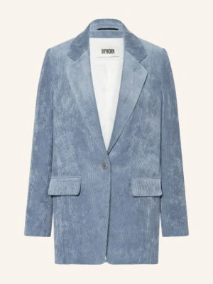 Drykorn Długi Blezer Glendale Ze Sztruksu blau