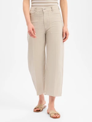 Drykorn Dżinsy z zawartością lnu - Derive Kobiety Bawełna beżowy,