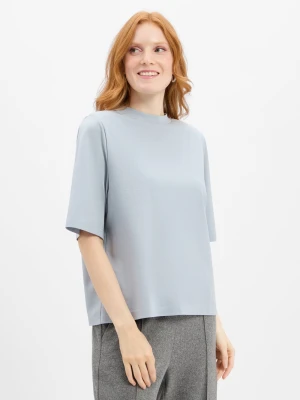 Drykorn Koszulka damska - Tadura Kobiety Sztuczne włókno niebieski jednolity,