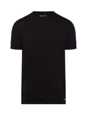 Drykorn Koszulka męska - Anton Mężczyźni Bawełna czarny jednolity,