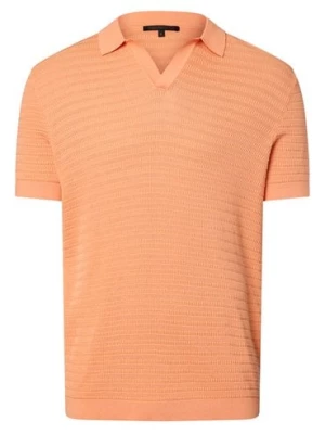 Drykorn Koszulka męska - Braian Mężczyźni Bawełna pomarańczowy jednolity,