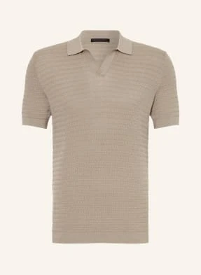 Drykorn Koszulka Polo Braian Z Dzianiny beige