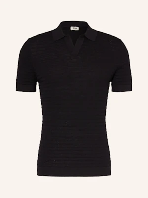 Drykorn Koszulka Polo Braian Z Dzianiny schwarz