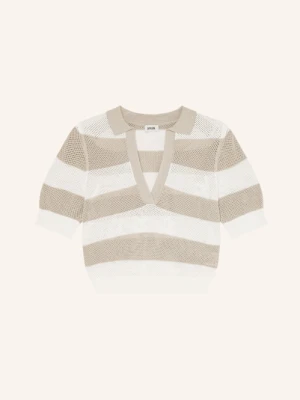 Drykorn Koszulka Polo Z Dzianiny Dylai beige