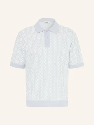 Drykorn Koszulka Polo Z Dzianiny Tamian Relaxed Fit blau