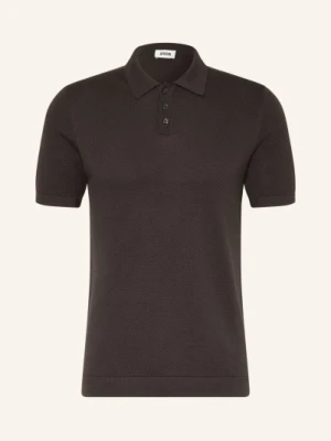 Drykorn Koszulka Polo Z Dzianiny Triton Regular Fit braun CIEMNOBRĄZOWY