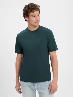 Drykorn Koszulka - Raphael Mężczyźni Bawełna zielony jednolity,
