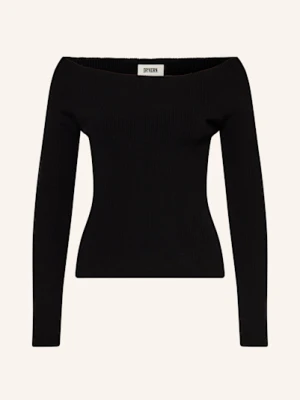 Drykorn Koszulka Z Długim Rękawem Amayla Z Odkrytymi Ramionami schwarz