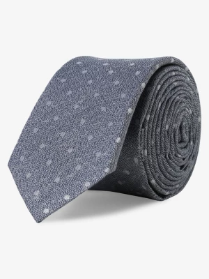 Drykorn Krawat z dodatkiem jedwabiu Mężczyźni Bawełna niebieski w kropki,