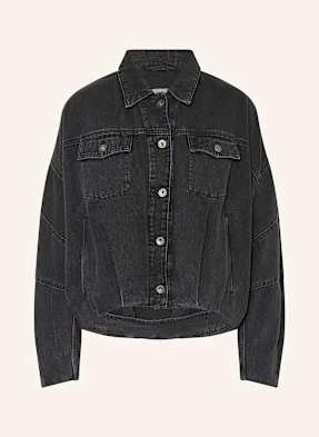 Drykorn Kurtka Jeansowa Oversize Blaxton schwarz