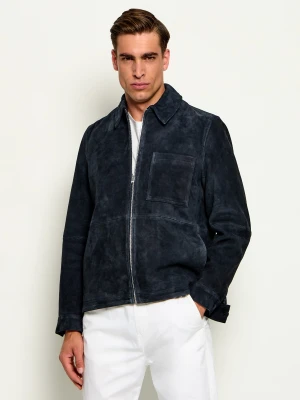 Drykorn Kurtka Jerson | Regular Fit | zamsz granatowy