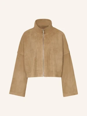 Drykorn Kurtka Skórzana Elstow beige