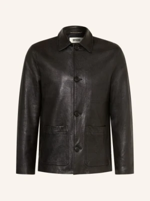 Drykorn Kurtka Skórzana Makona schwarz