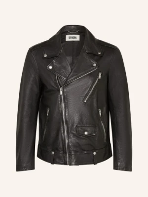 Drykorn Kurtka Skórzana Mik schwarz