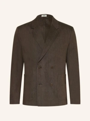 Drykorn Marynarka Domaro O Kroju Slim Fit Z Lnu braun