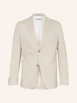 Drykorn Marynarka Garniturowa Carles Extra Slim Fit Z Lnem braun