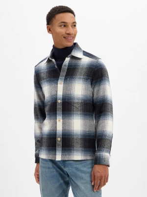 Drykorn Męska koszula casual - Dieggo Mężczyźni Comfort Fit Bawełna niebieski w kratkę,
