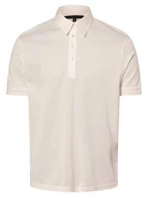 Drykorn Męska koszulka polo - Garry Mężczyźni Bawełna biały jednolity,