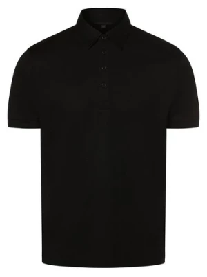 Drykorn Męska koszulka polo - Garry Mężczyźni Bawełna czarny jednolity,