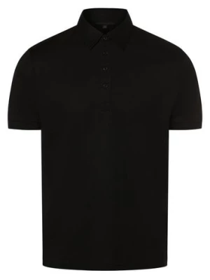 Drykorn Męska koszulka polo - Garry Mężczyźni Bawełna czarny jednolity,