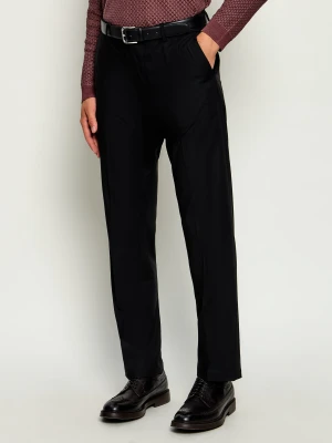 Drykorn Spodnie Ajend_Rglr_Sk | Tapered fit | z dodatkiem wełny czarny